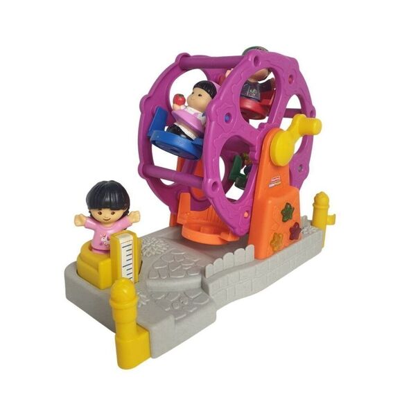 Little People Ferris Wheel & Serve It Up Food Truck Playset with Figures Bundle - Picture 7 of 7